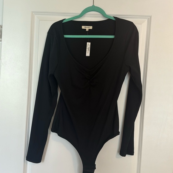 Madewell Tops - Madewell Ribbed Bodysuit (black)